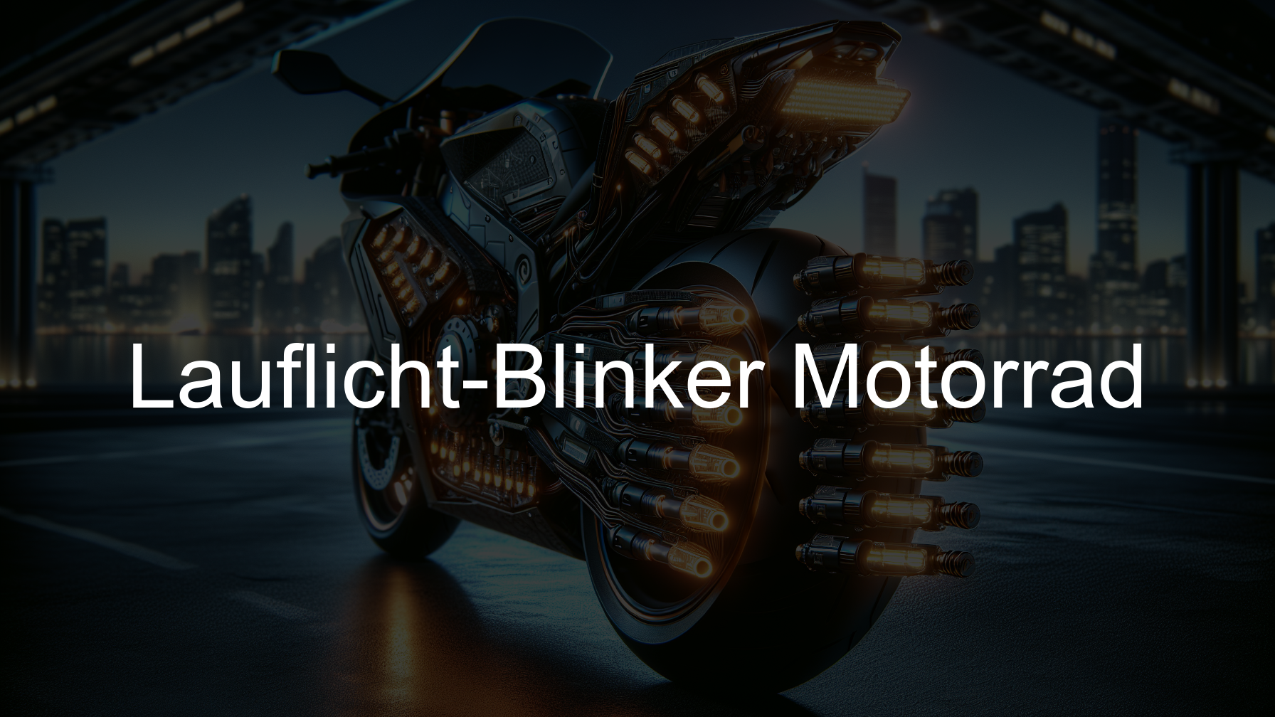 Lauflicht Blinker Motorrad